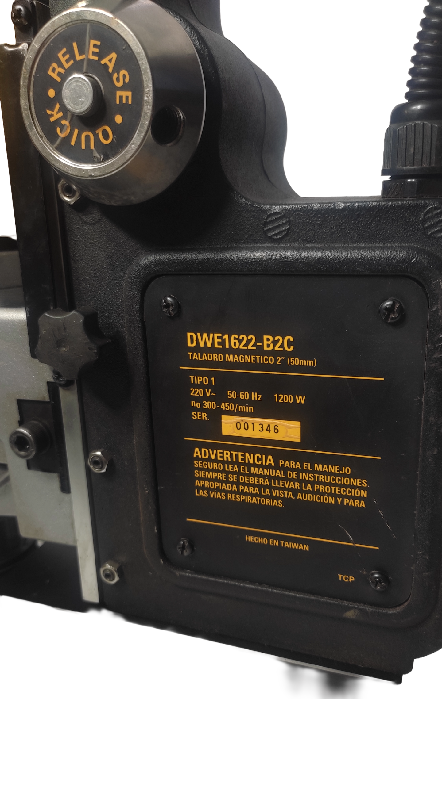 TALADRO MAGNÉTICO DWE1622 REACONDICIONADO - Imagen 4